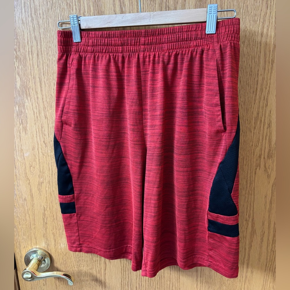 Tek Gear Red and Black Athletic Shorts - youth XL